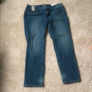 Loft Curvy Skinny Blue Jeans